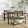 Homcom Industrial Dining Set 43.2x27.5" 4