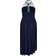 City Chic Plait Detail Maxi Dress - Navy