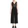 Calvin Klein Women's Faux-Leather-Top Belted Jumpsuit Black Black