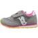 Saucony Kids Jazz Hook & Loop Sneaker - Grey/Pink