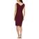 Alex Evenings Short Side Ruched Compression Dress - Wine