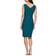 Alex Evenings Short Side Ruched Compression Dress - Deep Teal