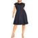 City Chic Frill Shoulder Dress - Navy