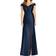 Alfred Sung Off-the-Shoulder Cuff Trumpet Gown - Midnight