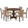 East West Furniture Irving Dining Set 48" 7