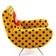 Seletti Toiletpaper Yellow Sessel 86cm