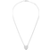 Gucci Trademark Necklace with Heart Pendant - Silver