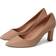 Cole Haan Mylah Round Block Heel Pumps Beige