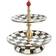 Mackenzie-Childs Courtly Check Two-Tier Cake Stand 10"