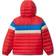 Columbia Boy's Tumble Rock Down Hooded Jacket - Mountain Red/Bright Indigo/Ancient Fossil