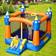 Costway Inflatable Bounce House Magic Castle with Large Jumping Area without Blower