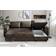 Poco Functional Corner Rise L Dark Brown Sofa 201cm 3-Sitzer