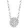 Saks Fifth Avenue Halo Pendant Necklace - White Gold/Diamonds