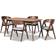 Baxton Studio Danton Dining Set 35.4x59.1" 5