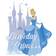Disney Girl's Cinderella Birthday Princess Graphic T-shirt - White