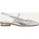 Vince Metallic Slingback Ballerina Flats WARMSILVER 9.5B