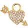 Emilia Katrine Charm - Gold/Transparent