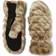 UGG Women's Quilted Faux Fur Mittens Brown Cream
