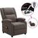 vidaXL Cappuccino Faux Leather Armchair 37.4"