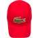 Lacoste Contrast Strap And Oversized Crocodile Cap Unisex - Red