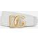 Dolce & Gabbana Calfskin belt with DG logo optical_white