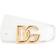Dolce & Gabbana Calfskin belt with DG logo optical_white