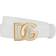 Dolce & Gabbana Calfskin belt with DG logo optical_white