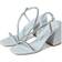 Stuart Weitzman Soiree Crystal Block Sandal Light/Multi Women's Shoes Blue
