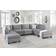 Contemporary Home Living Pewter Sofa 120" 8 4 Seater