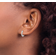 Sterling Shimmer Hoop Earrings - Silver/Transparent