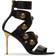 Balmain leather sandals noir_or