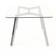 Best Selling Home Zavier Dining Table 35.5x59"