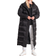 Superdry Long Code Down Quilted Coat - Black