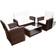 vidaXL 42642 Lounge-Set, 1 Bord inkl. 2 Stolar & 1 Soffor