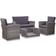 vidaXL 42642 Lounge-Set, 1 Bord inkl. 2 Stolar & 1 Soffor