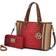 MKF Collection Lizza Croco Embossed Tote Handbag - Red