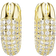 Swarovski Small Dextera Hoop Earrings - Gold/Transparent