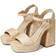 Kenneth Cole Women's Dolly Ankle Strap Espadrille Platform Sandals Ivory