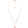 Michael Kors Pavé Disc Layering Necklace - Rose Gold/Transparent