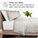 Bare Home Premium 1800 Super Soft Duvet Cover Gray (264.2x228.6)