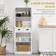 Homcom Freestanding Kitchen Pantry Storage Cabinet 23.5x61.2"