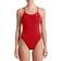 Nike Women's Hydrastrong Solid Cut-Out Back One Piece Swimsuit, 24, University Red