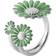 Georg Jensen Daisy Call Ring - Silver/Green