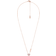 Michael Kors Crystal Heart Pendant Necklace - Rose Gold/Pink