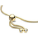 Pandora Flower Stem Slider Bracelet - Gold/Transparent