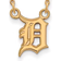 LogoArt Detroit Tigers Small Pendant Necklace - Gold