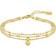 Hugo Boss Iris Layered Chain Bracelet - Gold/Transparent