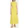 Ganni Broderie anglaise cotton maxi dress yellow