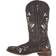 Roper Laser Cut Metallic Underlay Boot W - Tan/Silver