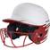 Rawlings Mach Ice Senior Softball Helmet with Face Mask White/Scarlet